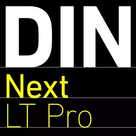 Пример шрифта DIN Next LT Pro