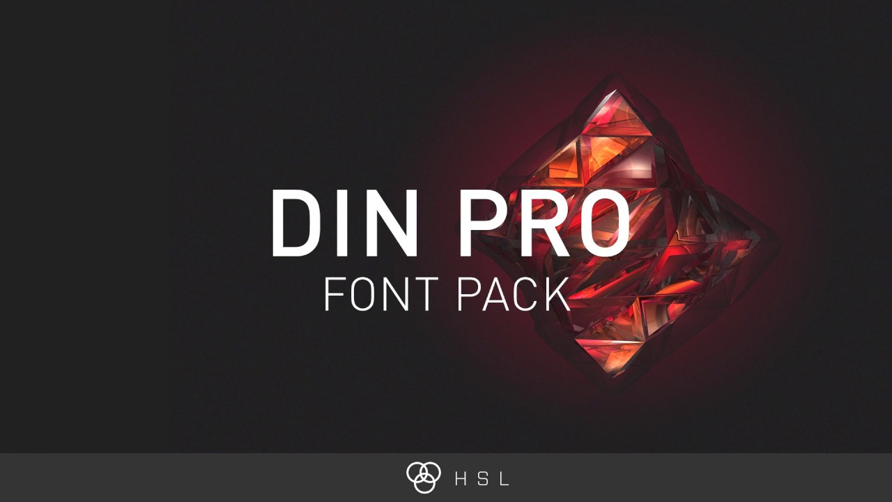 Пример шрифта DIN Pro Bold