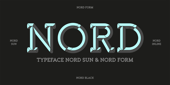 Пример шрифта Nord Regular