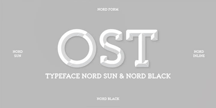 Пример шрифта Nord Light
