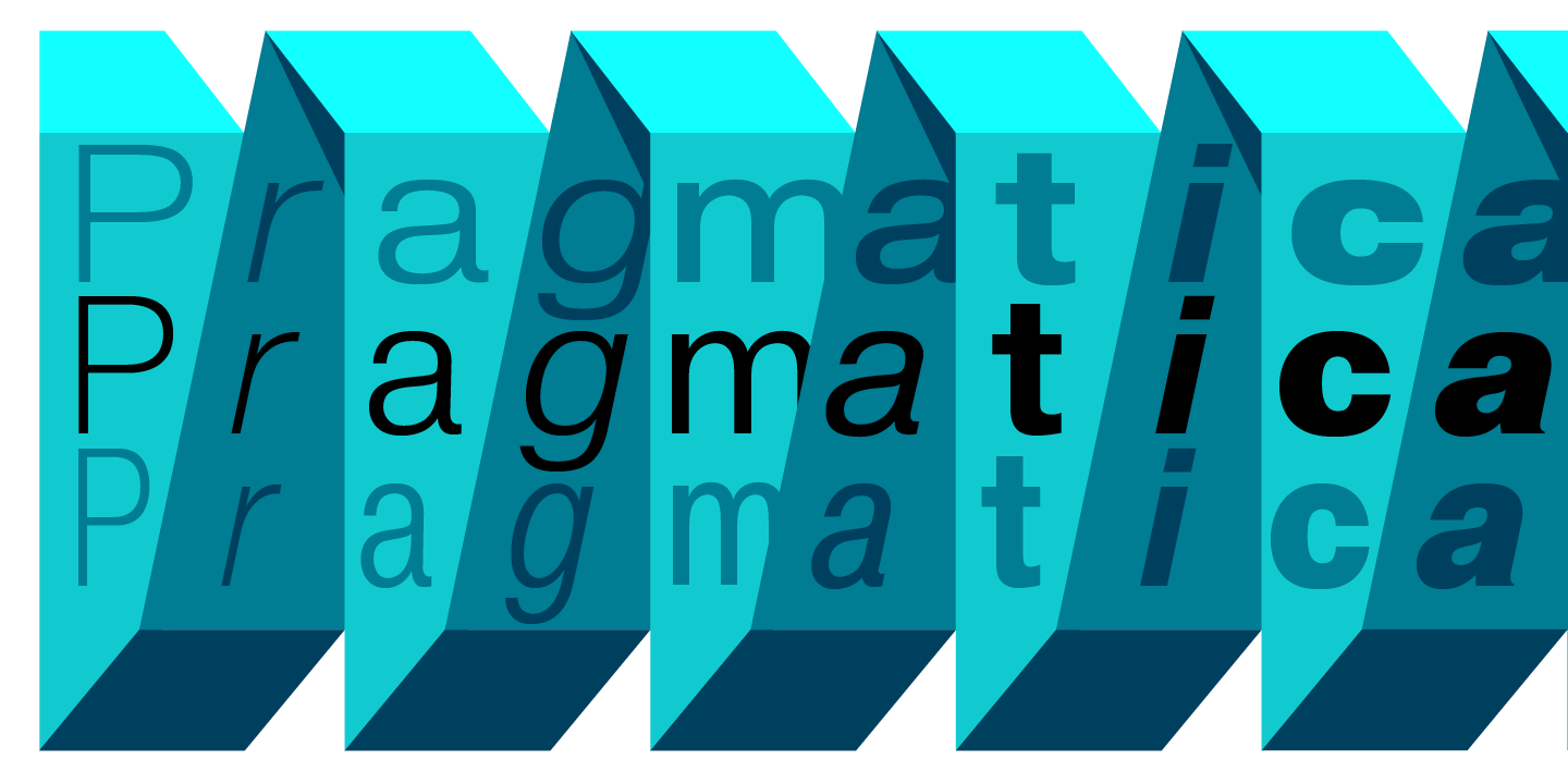 Пример шрифта Pragmatica