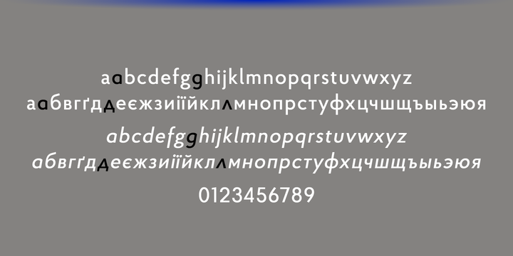 Пример шрифта Proba Pro Italic