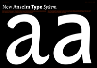 Пример шрифта Anselm Sans Medium Italic
