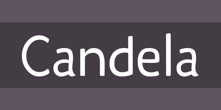 Пример шрифта Candela