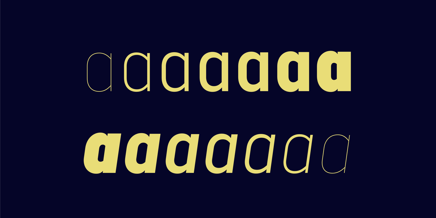 Пример шрифта Elysio Bold Italic