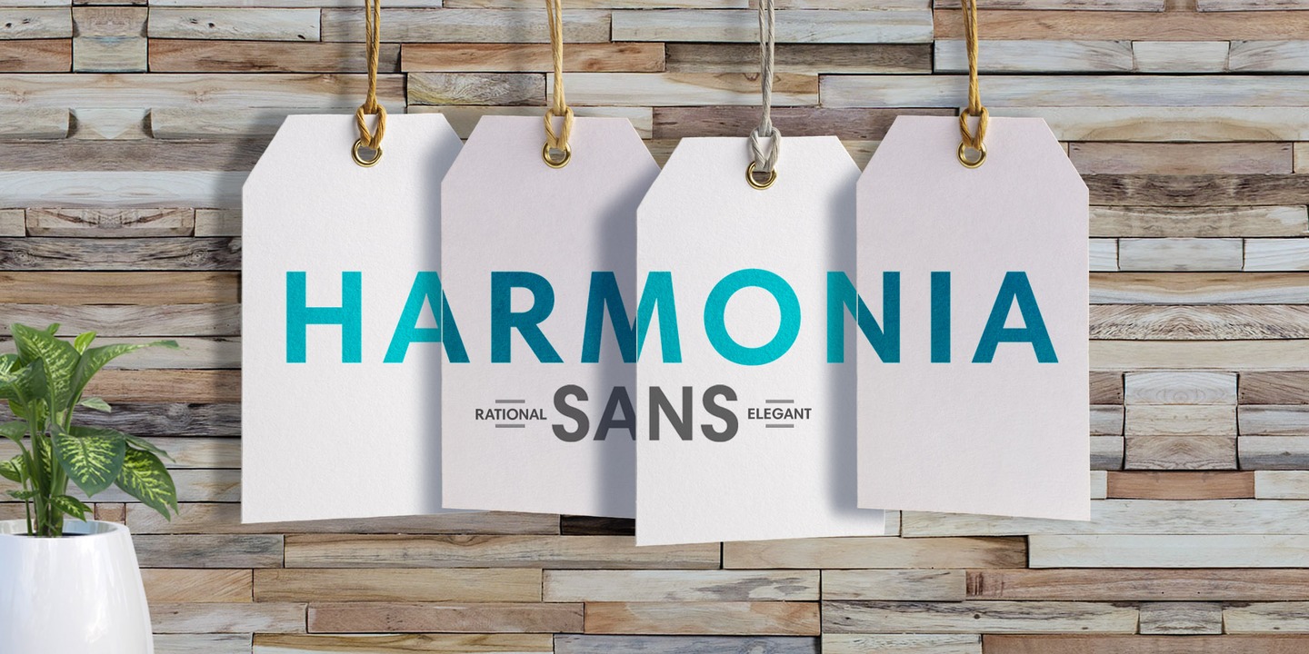 Пример шрифта Harmonia Sans Condensed 