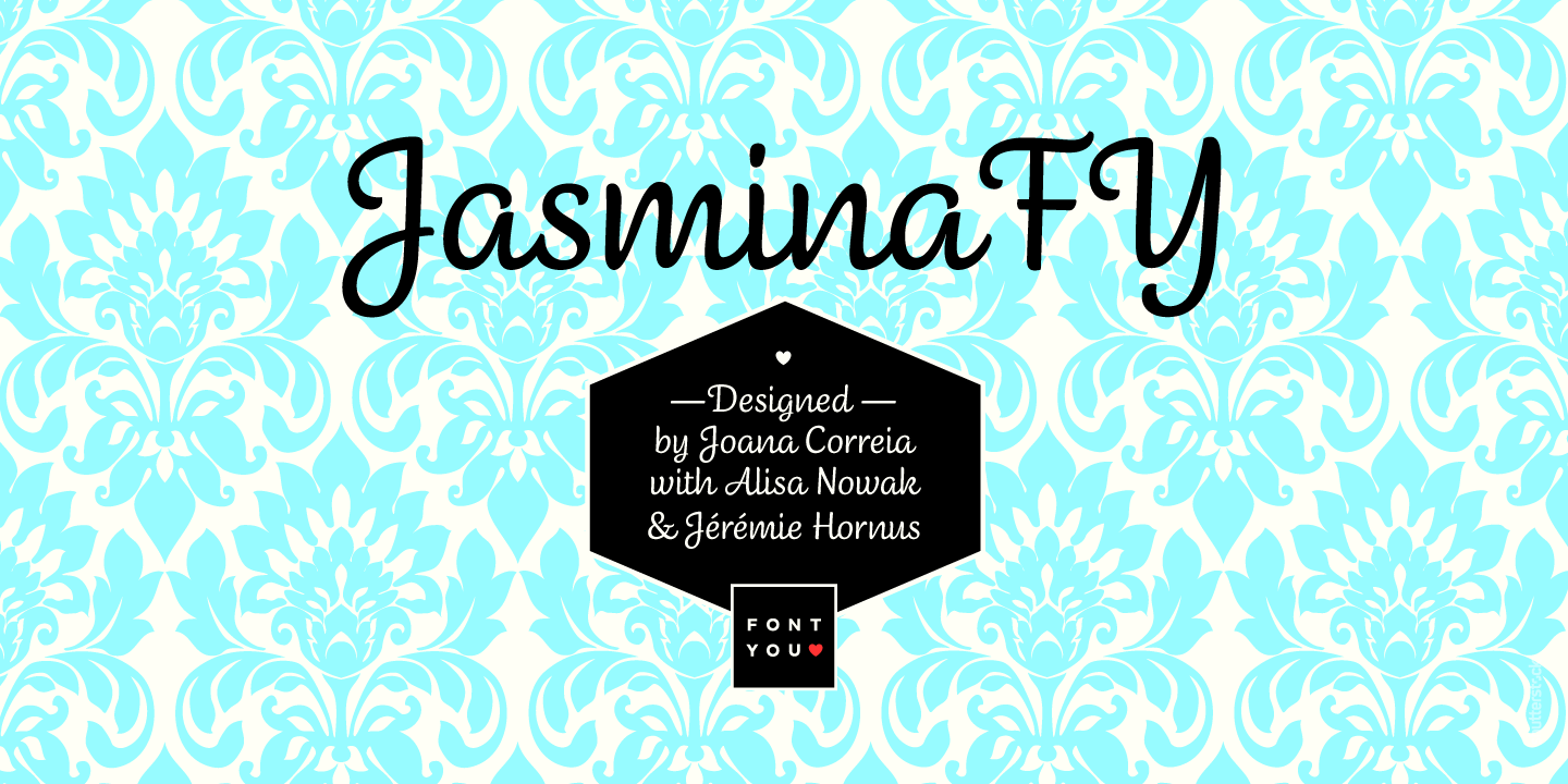Пример шрифта Jasmina FY