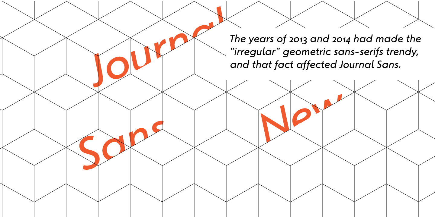 Пример шрифта Journal Sans New Bold