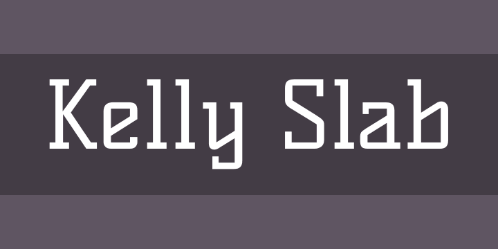 Пример шрифта Kelly Slab