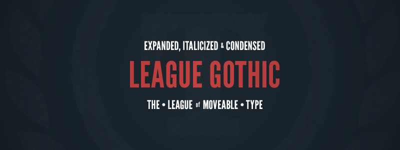 Пример шрифта League Gothic Regular