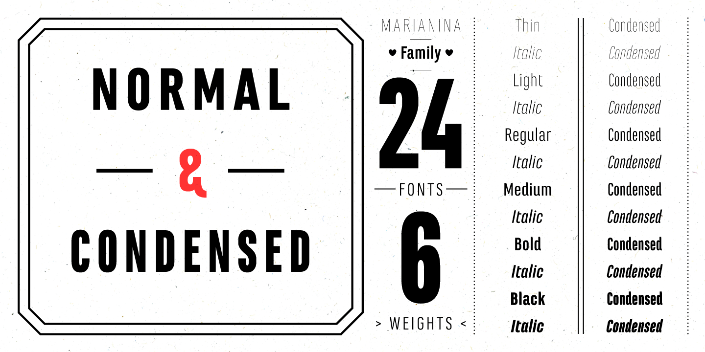 Пример шрифта Marianina  FY Light