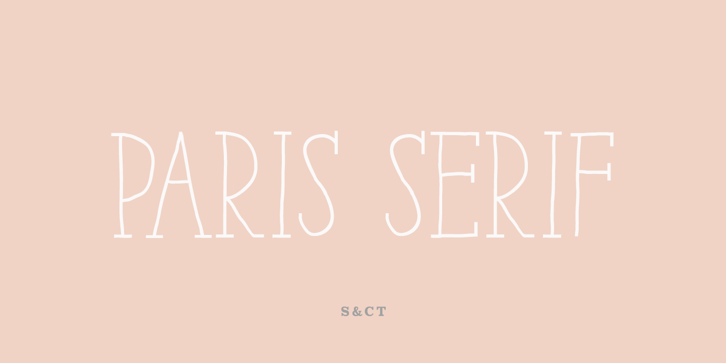 Пример шрифта Paris Serif