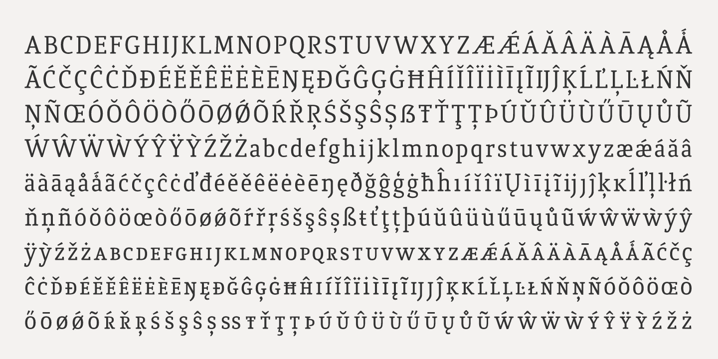 Пример шрифта Quiroga Serif Pro Demi Bold