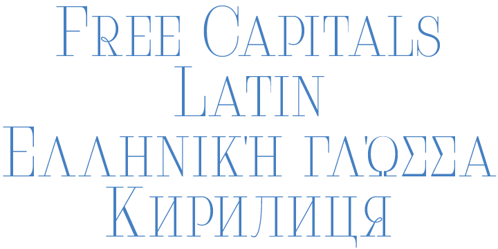 Пример шрифта Serifiqo 4F Free Capitals Regular