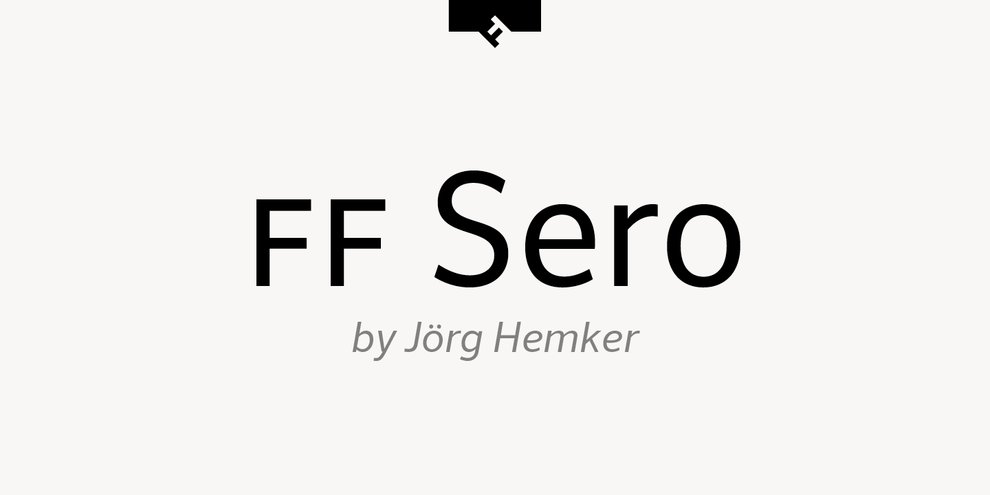 Пример шрифта Sero Pro Regular