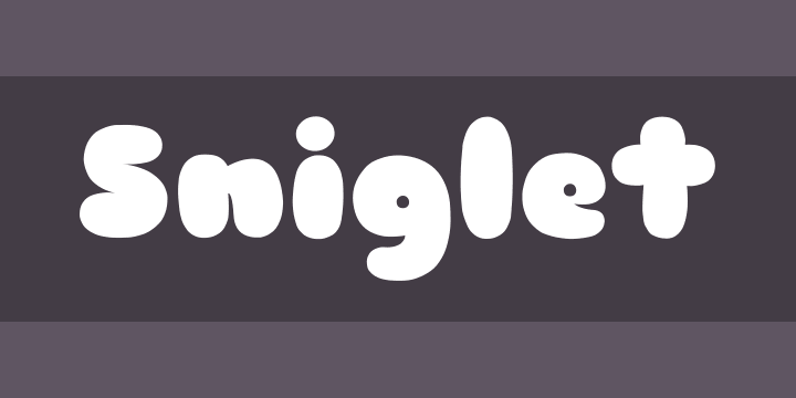 Пример шрифта Sniglet