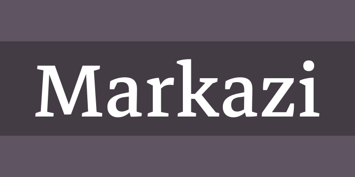 Пример шрифта Markazi Text