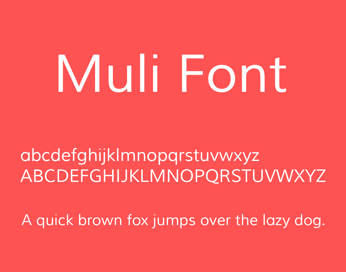 Пример шрифта Muli Bold