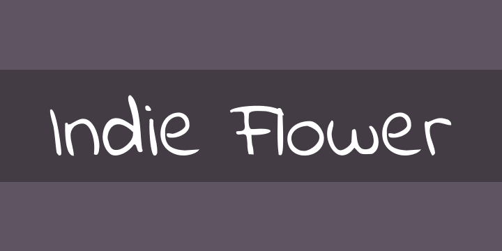 Пример шрифта Indie Flower