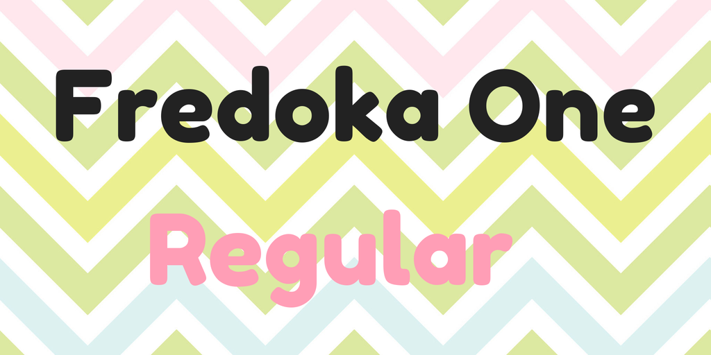 Пример шрифта Fredoka One Regular