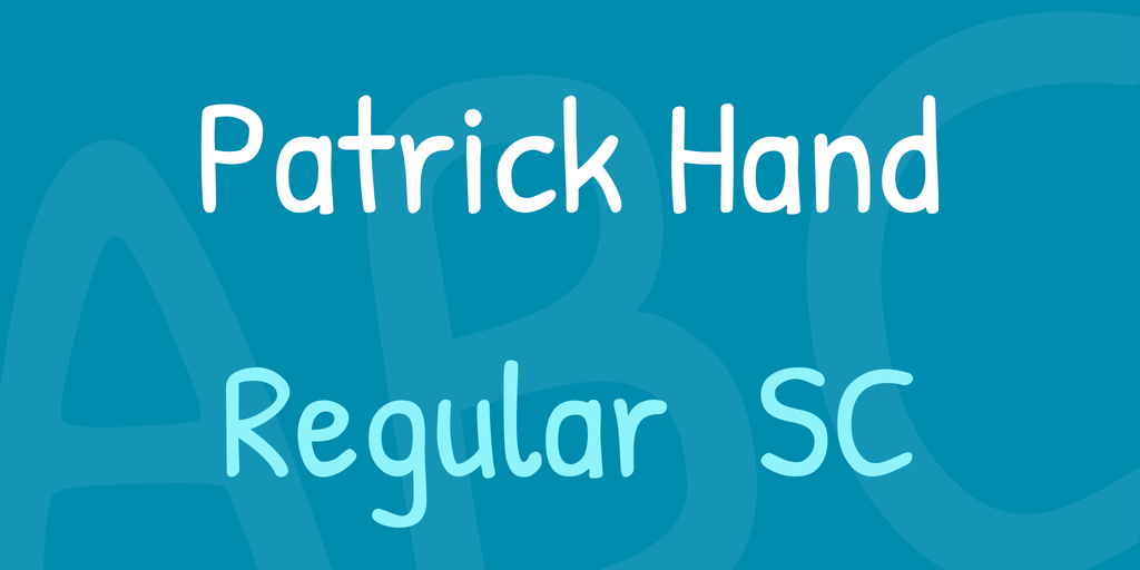 Пример шрифта Patrick Hand
