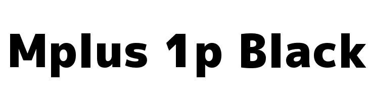 Пример шрифта M PLUS 1p