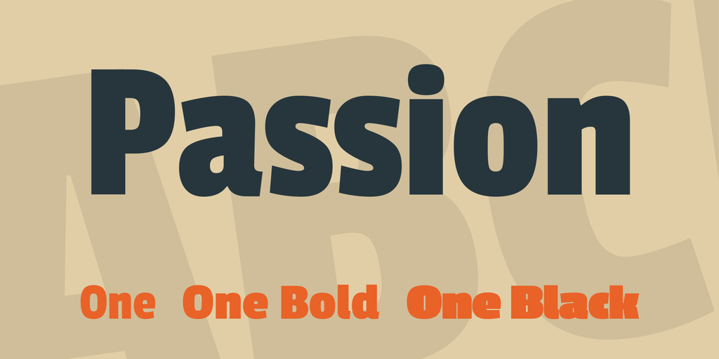 Пример шрифта Passion One Bold
