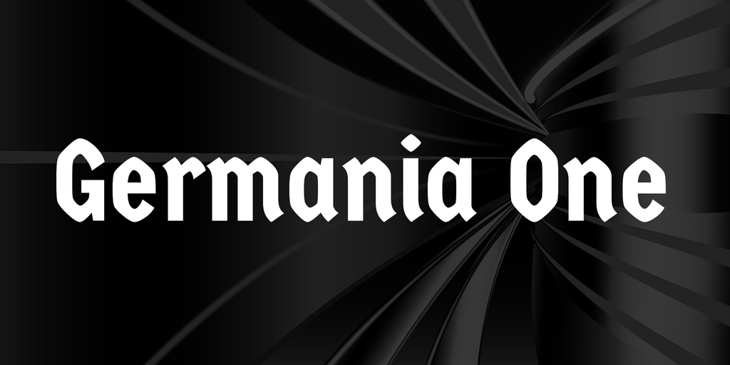 Пример шрифта Germania One