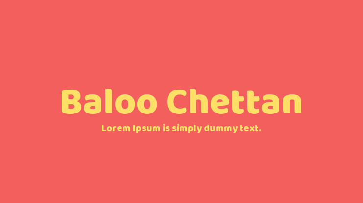 Пример шрифта Baloo Chettan