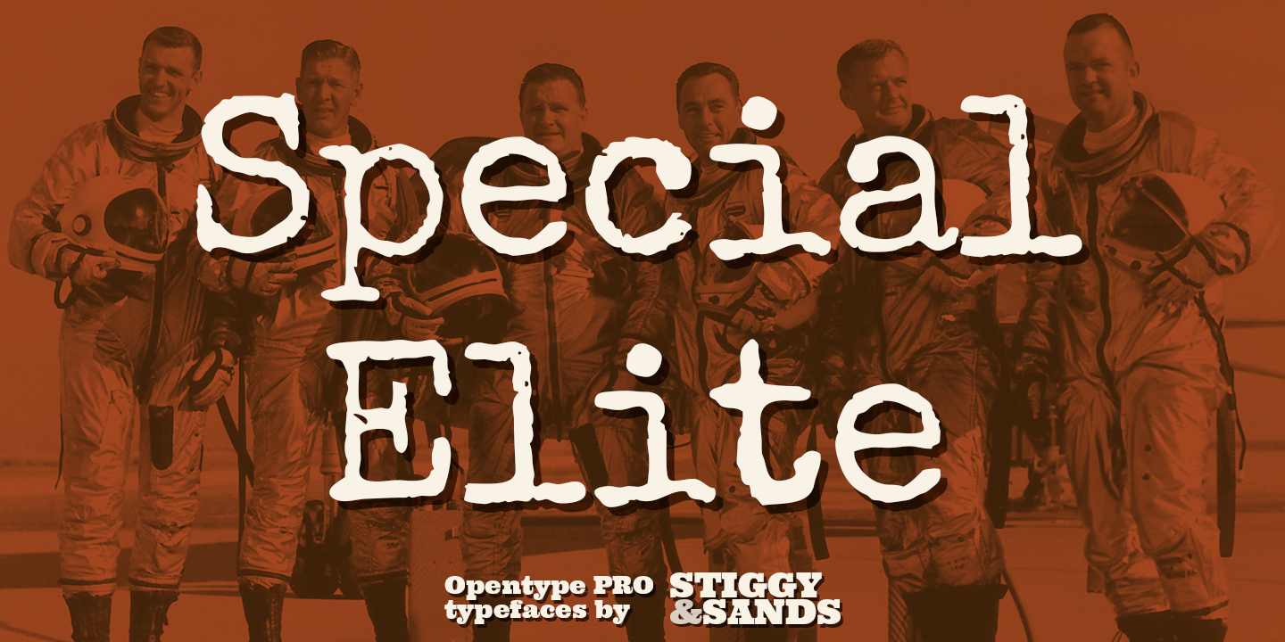 Пример шрифта Special Elite Regular