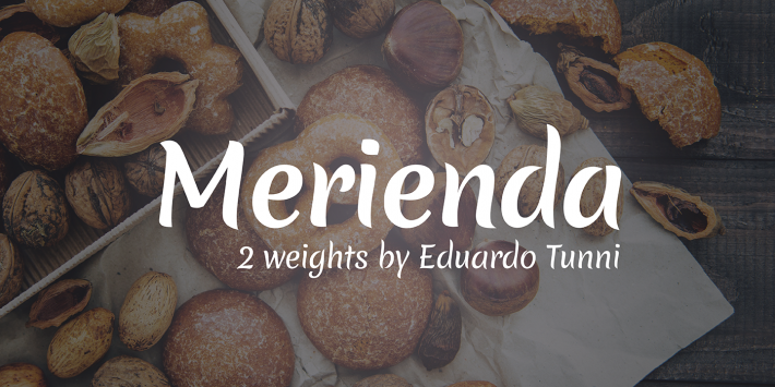Пример шрифта Merienda