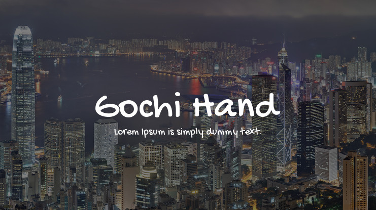 Пример шрифта Gochi Hand