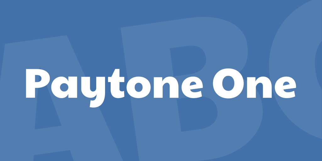 Пример шрифта Paytone One