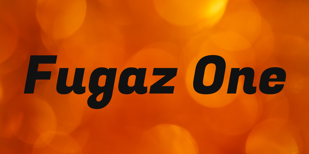 Пример шрифта Fugaz One