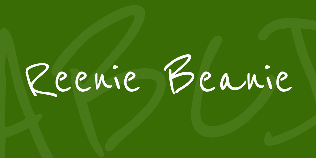 Пример шрифта Reenie Beanie