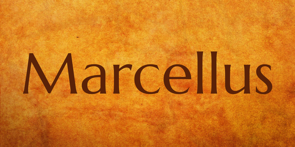 Пример шрифта Marcellus