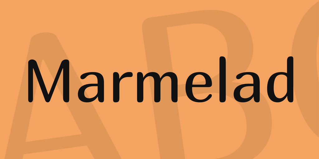Пример шрифта Marmelad