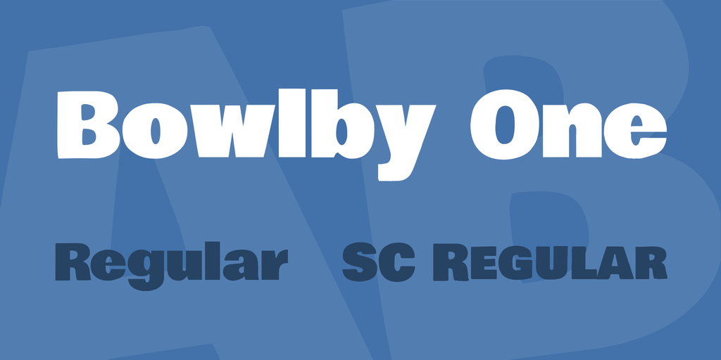Пример шрифта Bowlby One SC