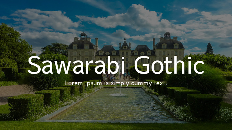 Пример шрифта Sawarabi Gothic