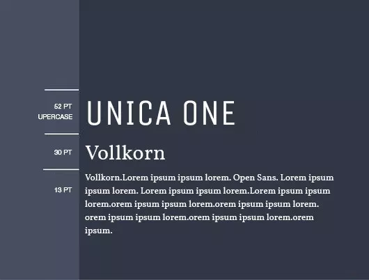 Пример шрифта Unica One