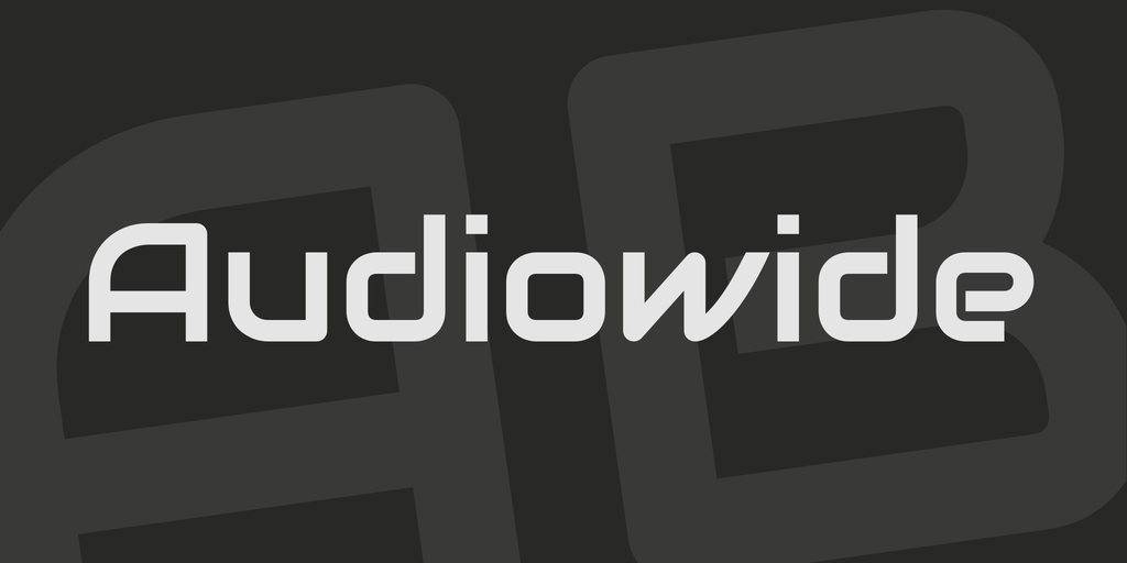 Пример шрифта Audiowide