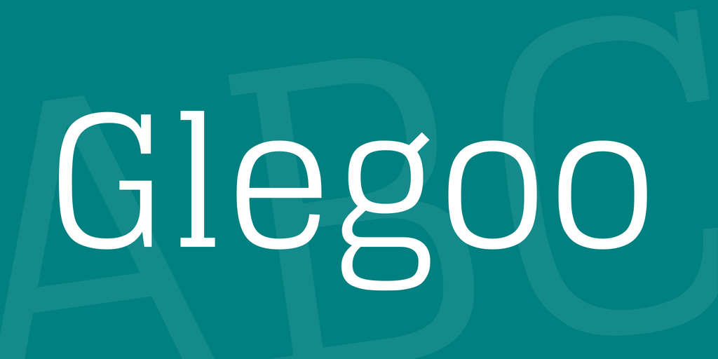 Пример шрифта Glegoo