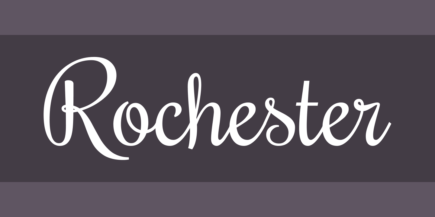 Пример шрифта Rochester