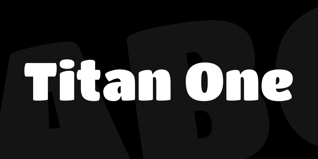 Пример шрифта Titan One