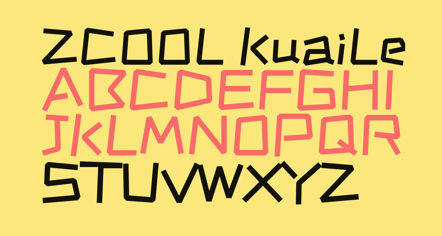 Пример шрифта ZCOOL KuaiLe Regular