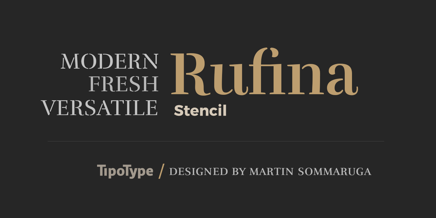 Пример шрифта Rufina