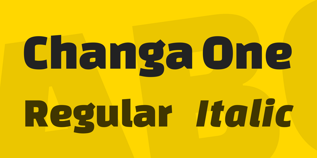 Пример шрифта Changa One
