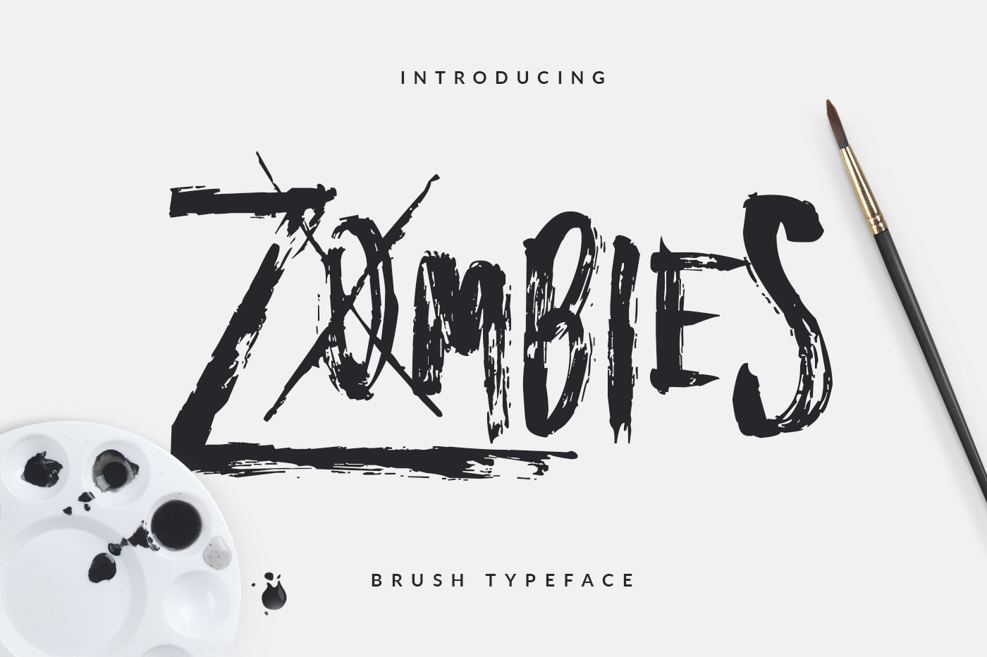 Пример шрифта Zombies