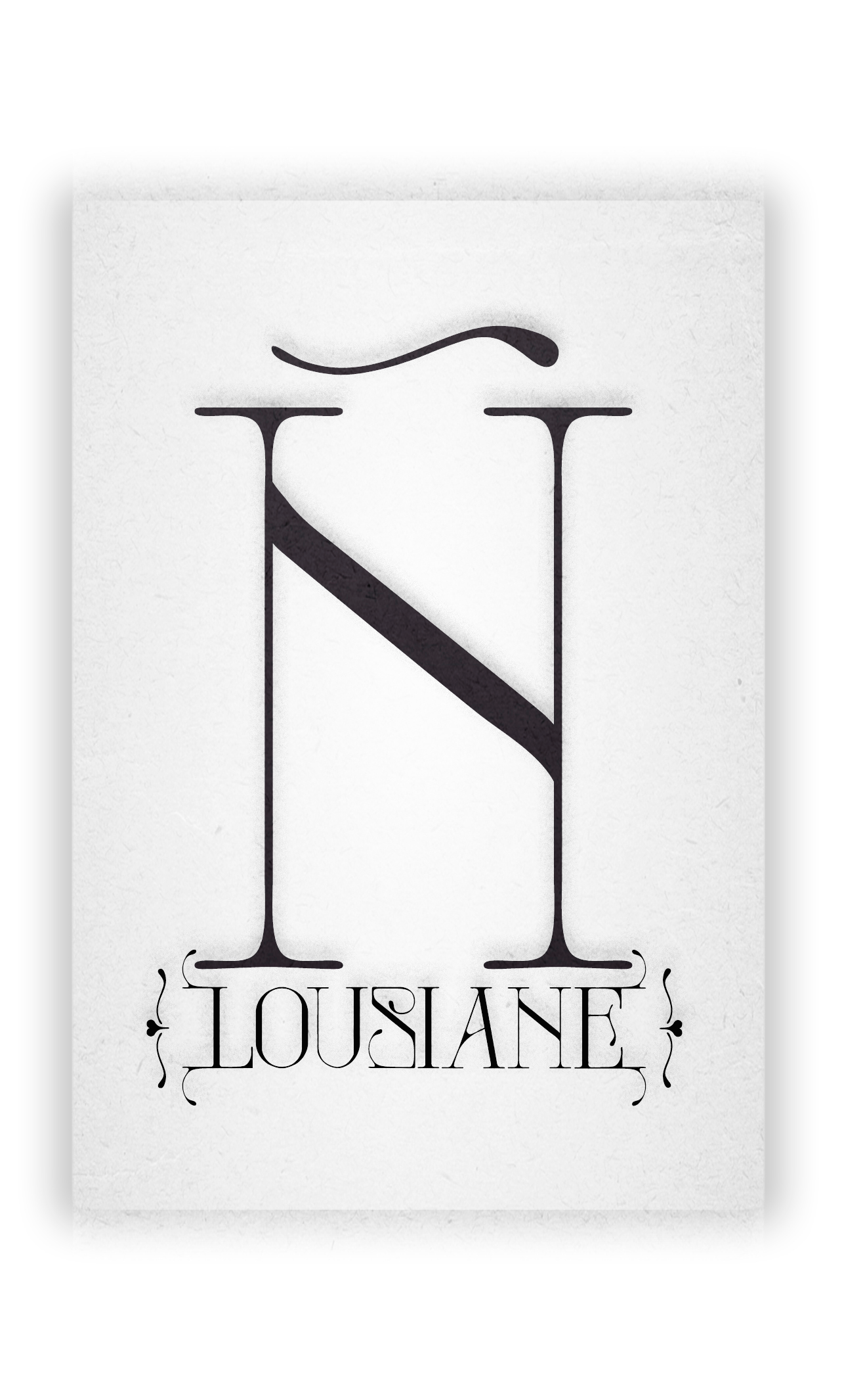 Пример шрифта Lousiane