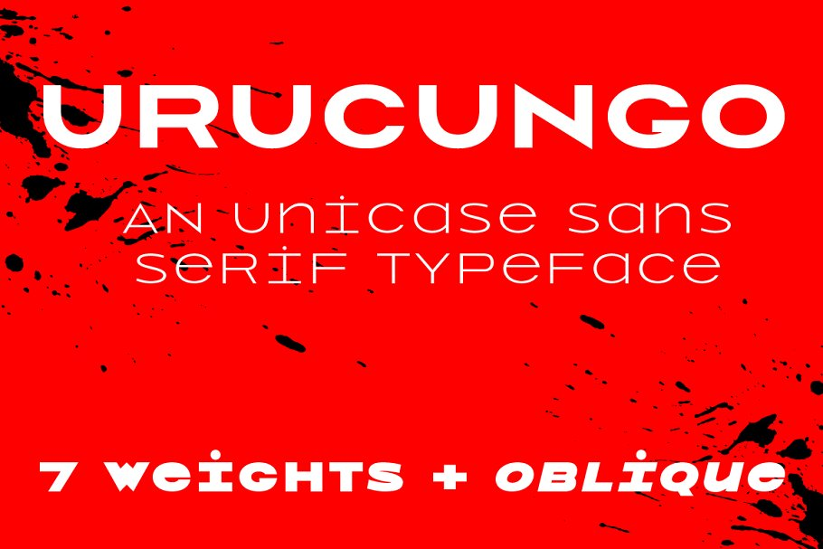 Пример шрифта Urucungo